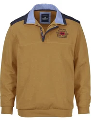 Babista Sweatshirt BELLAVUNTO mit Brust-Stickerei gelb/dunkelgelb