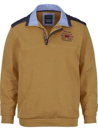 Sweatshirt BELLAVUNTO mit Brust-Stickerei