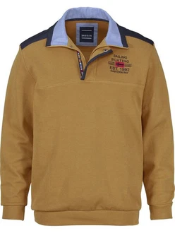 Babista Sweatshirt BELLAVUNTO mit Brust-Stickerei gelb/dunkelgelb