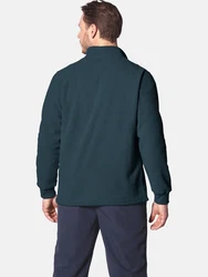 Jan Vanderstorm Fleecepullover SIETSE Dunkelgrün/Türkis/Grün