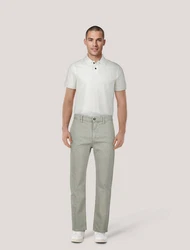 BOSS Anzughose Chinohose Style CHINO_TAPERED Khaki/Hellgrün