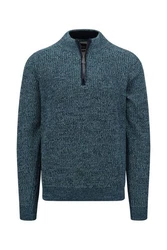 FYNCH-HATTON Strickpullover Hellblau/Blau/Türkis/Dunkelblau/Dunkelgrün