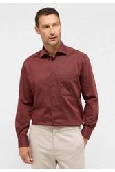 Eterna Businesshemd Braun/Dunkelrot/Rot/Bordeaux