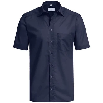 GREIFF Kurzarmhemd BASIC Corporate Hemd Herren Marine
