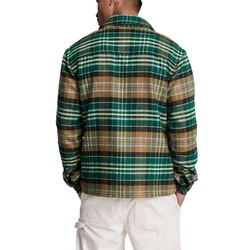 Lyle & Scott Check Flannel Overshirt Hemdjacke Dunkelgrün/Grün/Schwarz/Braun