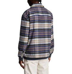 Lyle & Scott Check Flannel Overshirt Hemdjacke Hellblau/Blau/Beige/Lila/Schwarz