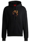 HUGO Sweatshirt Diridood Schwarz/Braun/Gelb