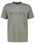 BOSS T-Shirt Herren aus Baumwolle Dunkelgrün/Braun/Rosa/Gold/Grau/Khaki
