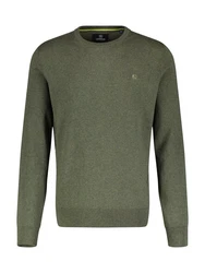 LERROS Strickpullover Dunkelgrün/Grün
