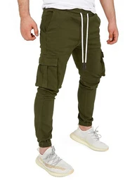 Cargohose Cargohosen Herren Chino Giga mit elastischem Bund, Cargotaschen