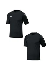 Jako T-Shirt Trikot 2er-Set Kurzarm Rundhals Moderne Uni-Optik (7426) Schwarz (7426)