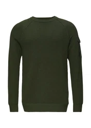 s.Oliver Strickpullover Gerade Dunkelgrün/Grün