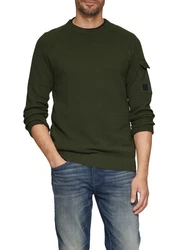 s.Oliver Strickpullover Gerade Dunkelgrün/Grün