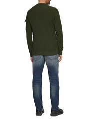 s.Oliver Strickpullover Gerade Dunkelgrün/Grün