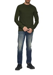 s.Oliver Strickpullover Gerade Dunkelgrün/Grün