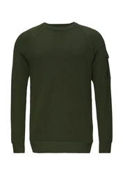 s.Oliver Strickpullover Gerade Dunkelgrün/Grün