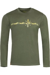 Piz Pal Strickpullover Longsleeve Herren UNTERAMMERGAU dunkelblau/oliv