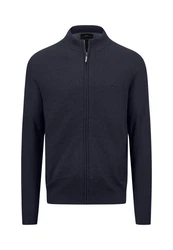 FYNCH-HATTON Strickjacke Cardigan-Zip Dunkelblau/Blau