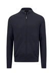 FYNCH-HATTON Strickjacke Cardigan-Zip Dunkelblau/Blau