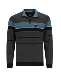 Sweatshirt garngefrbtes Sweatshirt in Zweiton