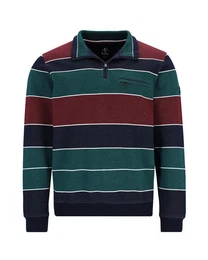Sweatshirt Elastisches Sweatshirt in Piqu-Streifen