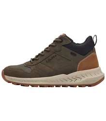 s.Oliver Sneaker Schnürstiefelette Braun/Khaki/Dunkelgrün