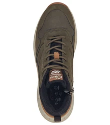 s.Oliver Sneaker Schnürstiefelette Braun/Khaki/Dunkelgrün