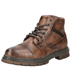 Stiefelette Lederimitat/Textil Schnrstiefelette