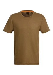 BOSS ORANGE T-Shirt Tegood mit Rundhalsausschnitt Khaki/Braun/Dunkelgrün