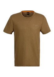 BOSS ORANGE T-Shirt Tegood mit Rundhalsausschnitt Khaki/Braun/Dunkelgrün
