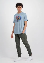 Alpha Industries T-Shirt Nose Art Blau/Hellblau