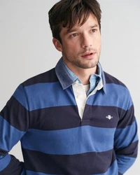 GANT Poloshirt REG CHAMBRAY STRIPE HEAVY RUGGER Chambray