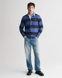 GANT Poloshirt REG CHAMBRAY STRIPE HEAVY RUGGER Chambray