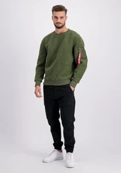 Alpha Industries Sweater Teddy Dunkelgrün/Grün