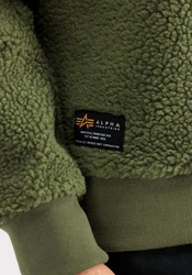Alpha Industries Sweater Teddy Dunkelgrün/Grün