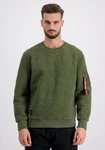Alpha Industries Sweater Teddy Dunkelgrün/Grün