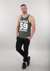 Alpha Industries Muskelshirt Tanks 59 Tank Dunkelgrün/Grün