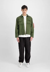 Alpha Industries Hemdjacke Field Jackets Twill Overshirt Dunkelgrün