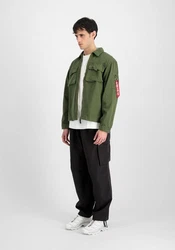 Alpha Industries Hemdjacke Field Jackets Twill Overshirt Dunkelgrün