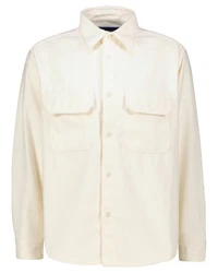 HUGO Langarmhemd Herren Hemd EBOLT Khaki/Beige/Weiß