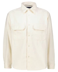 HUGO Langarmhemd Herren Hemd EBOLT Khaki/Beige/Weiß