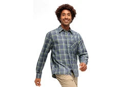 Maier Sports Funktionshemd Claas Herren Hemd Dunkelblau/Blau/Türkis/Hellblau/Grün