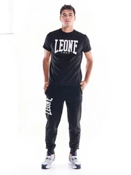 LEONE 1947 T-Shirt BIG LOGO Schwarz/Gelb/Dunkelrot/Hellblau
