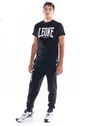 LEONE 1947 T-Shirt BIG LOGO Schwarz/Gelb/Dunkelrot/Hellblau