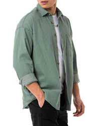 RedBridge Jeanshemd in zeitlosem Denim Design Khaki