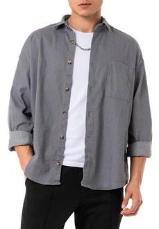 RedBridge Jeanshemd in zeitlosem Denim Design Grau