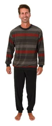 Normann Pyjama Herren Schlafanzug Grau/Dunkelgrün/Grün/Dunkelrot/Khaki/Rot/Braun