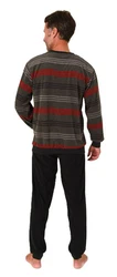 Normann Pyjama Herren Schlafanzug Grau/Dunkelgrün/Grün/Dunkelrot/Khaki/Rot/Braun