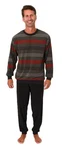 Normann Pyjama Herren Schlafanzug Grau/Dunkelgrün/Grün/Dunkelrot/Khaki/Rot/Braun