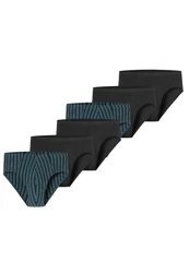 Schiesser Slip 6er Pack 95/5 Essentials Organic Cotton Blau/Dunkelblau/Türkis